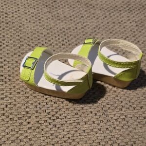 American Girl Bright Green Doll Sandals